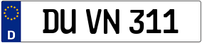 Truck License Plate